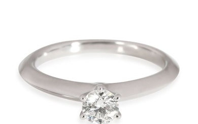 Tiffany & Co. Diamond Solitaire Engagement Ring in Platinum I VS1 0.28 CTW