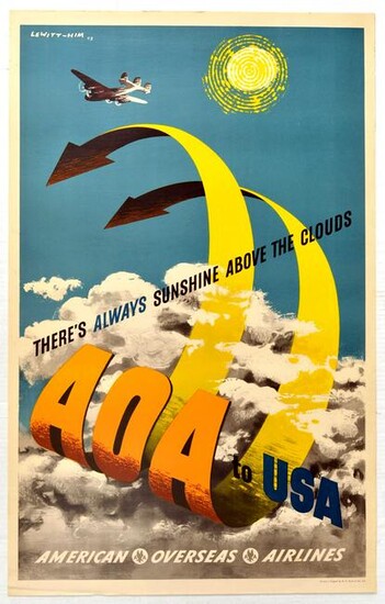 Travel Poster AOA USA Lewitt-Him There's Always