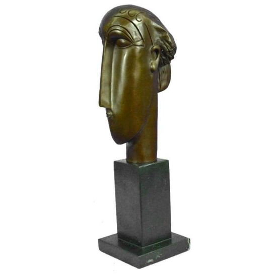 Tribute to Modigliani, Abrstract Head of Caryatid