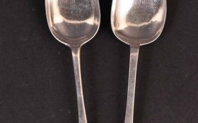 Two American Silver Issac Anthony Tablespoons