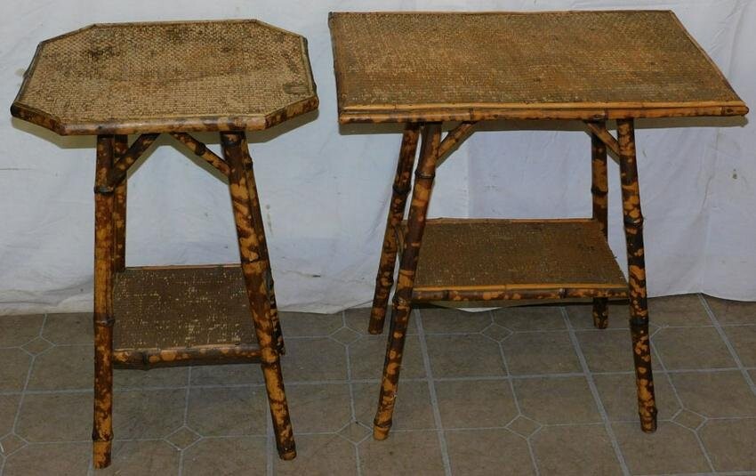 Two Bamboo Tables