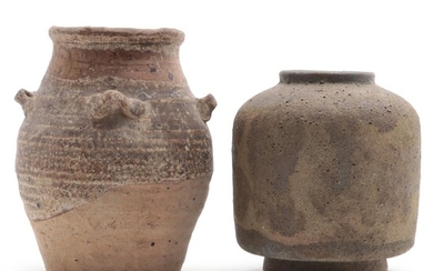 Two Handcrafted Pottery Vessels Featuring Cordova