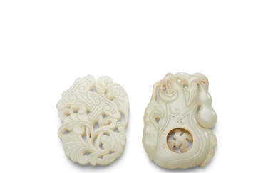 Two fine jade plaques
