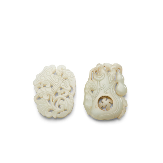 Two fine jade plaques