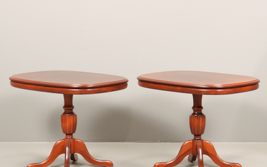 Two pillar tables, second half of the 20th century.