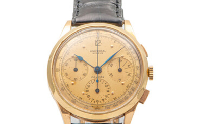 UNIVERSAL, REF. 124103, COMPAX CHRONOGRAPH, YELLOW GOLD