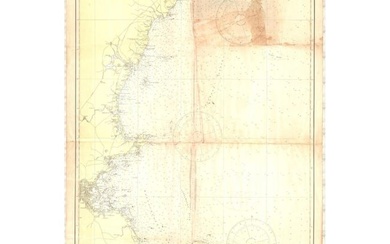 USC&GS Map, Cape Elizabeth to Cape Cod, U.S East Coast
