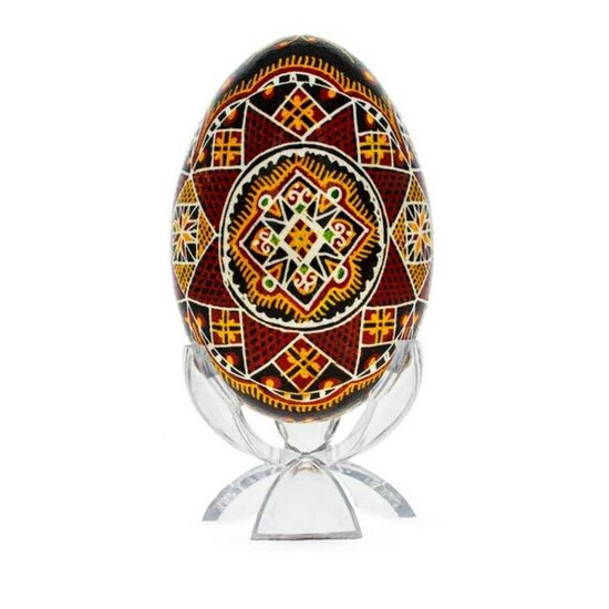 Ukrainian Handcrafted Batik Goose Egg