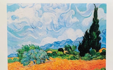 Van Gogh Wheat Field Estate Signed Reproduction Giclee