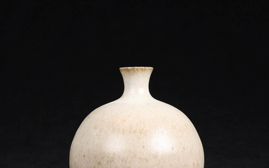 Vase, glazed stoneware, signed.