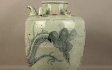 Vase with ceramic pourer
