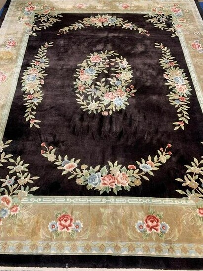 Very Fine Hand Knoted Chinse Silk Rug 8x10