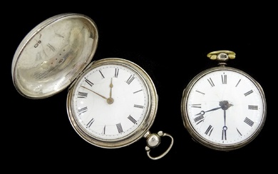 Victorian silver full hunter fusee pocket watch by Hunt & Son