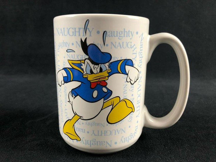 Vintage Classic Donald Duck Mad Naughty Ceramic Coffee