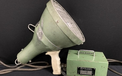 Vintage Industrial Sofranel Spotlight, Light