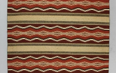 Vintage Navajo Hand Woven Textile, Wide Ruins