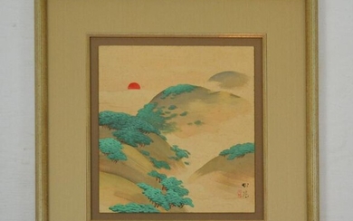 Vintage, Signed Japanese Painting on Fabric
