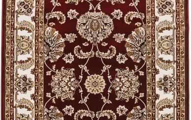 Vintage Style Red Floral Classic Oriental 4X6 Machine-Made Rug Entryway Carpet