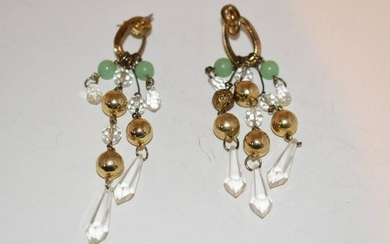 Vintage dangling crystal Earrings
