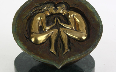 Vladimir Kush patinated and gilt bronze sculpture