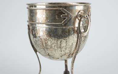 WINE COOLER, silver-plated metal.