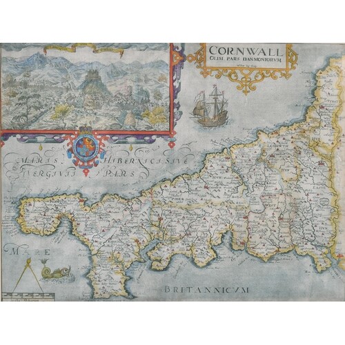 William Kip (act.c.1598-1635) British. "Cornwall, Olim pars ...