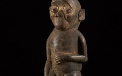 Wooden Standing Monkey Figure, Gabon