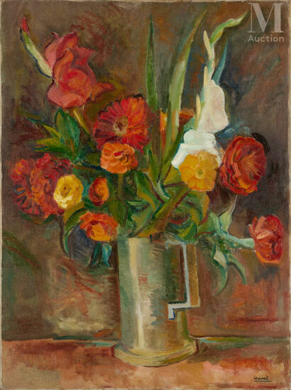 Youla CHAPOVAL (Kiev 1919 - Paris 1951) Fleurs dans un...
