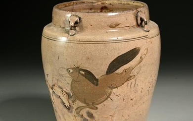 Yuan/Ming Dynasty, galloping horse jar