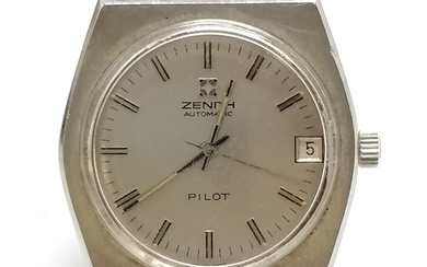 Zenith Pilot automatic stainless steel gents wristwatch (34m...