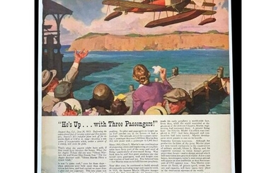 c1940's WWII Era History of Martin Aircraft Magazine Ad