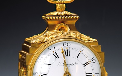 so-called officer's travel clock L. Leroy & Cie a Paris,...