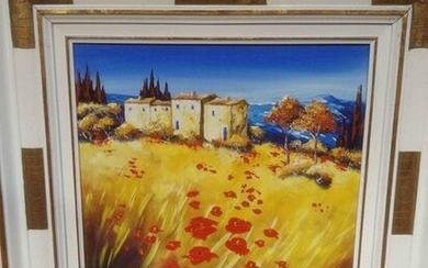 1 Oil on canvas signed N.SABOURIN Dim. 50...