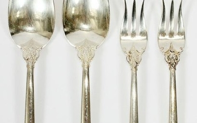 WALLACE GRAND BAROQUE STERLING FORKS & SPOONS