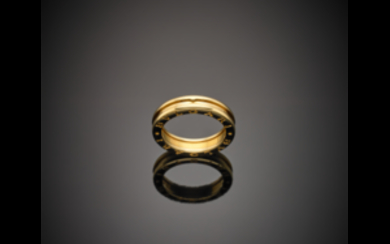 *BULGARI Yellow gold medium wedding band, with logo, g...