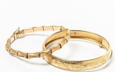 Two 18kt Gold Bracelets
