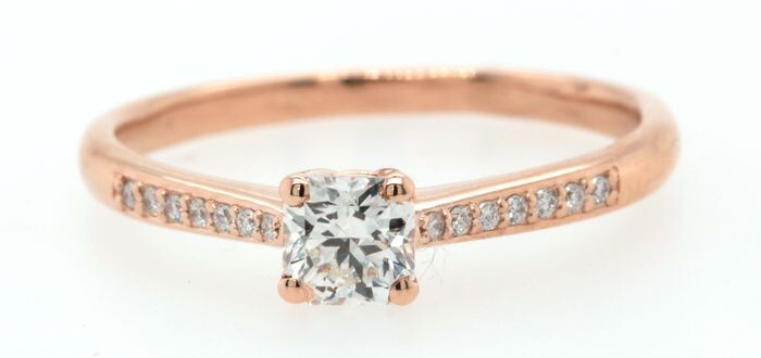 14 kt. Pink gold - Ring - 0.64 ct Diamond - Diamond