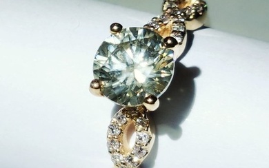14 kt. Pink gold - Ring - 1.21 ct Diamond - Diamonds