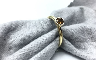 14 kt. Yellow gold - Ring - 0.40 ct Citrine