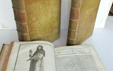 1714 3 volumes ILLUSTRATED Catalog of Religious Orders