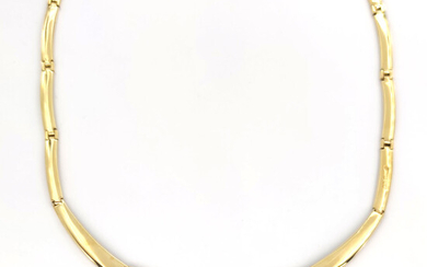 18 carati Oro bianco, Oro giallo - Collana - 0.24 ct Diamanti - Ct 0.35 Smeraldo
