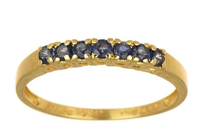 18 kt. Gold - Ring - 0.63 ct Sapphires