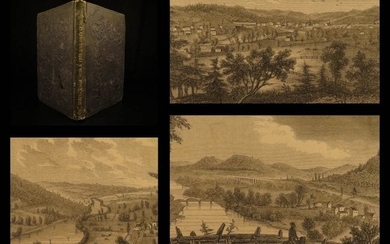 1851 1st ed RAILROAD Harper's New York & Erie Guidebook