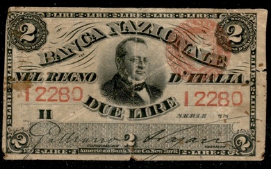 1866 (25 luglio) - 2 lire Banca Nazionale nel...