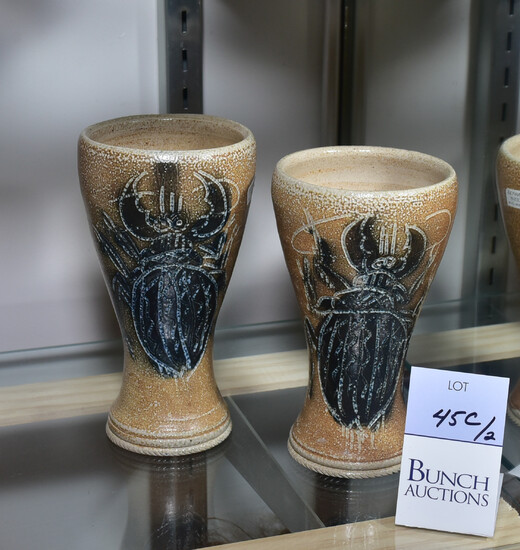 (2) Annapolis Pottery Stoneware Goblets