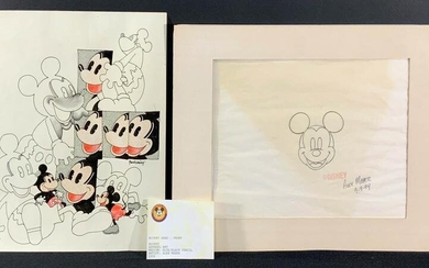 2 Mickey Mouse Drawings, Apparel Art by Alex Maher