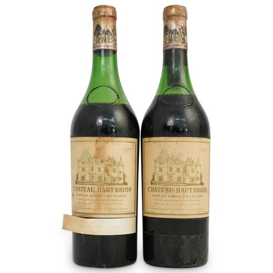 (2 Pc) 1967 Chateau Palmer Margaux Red Wine Bottles
