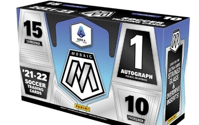 2021/22 Panini Mosaic Serie A - Sealed Hobby Box (15 cards per pack, 10 packs per box)