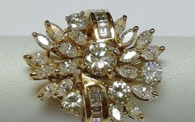 Presta - 18 kt. Yellow gold - Ring - 0.75 ct Diamond - Diamonds