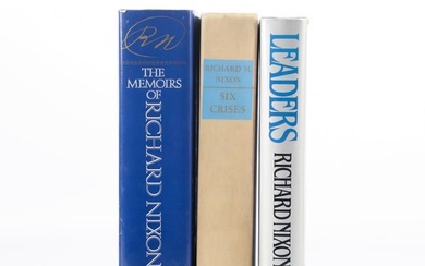 (3) books signed by Richard Nixon